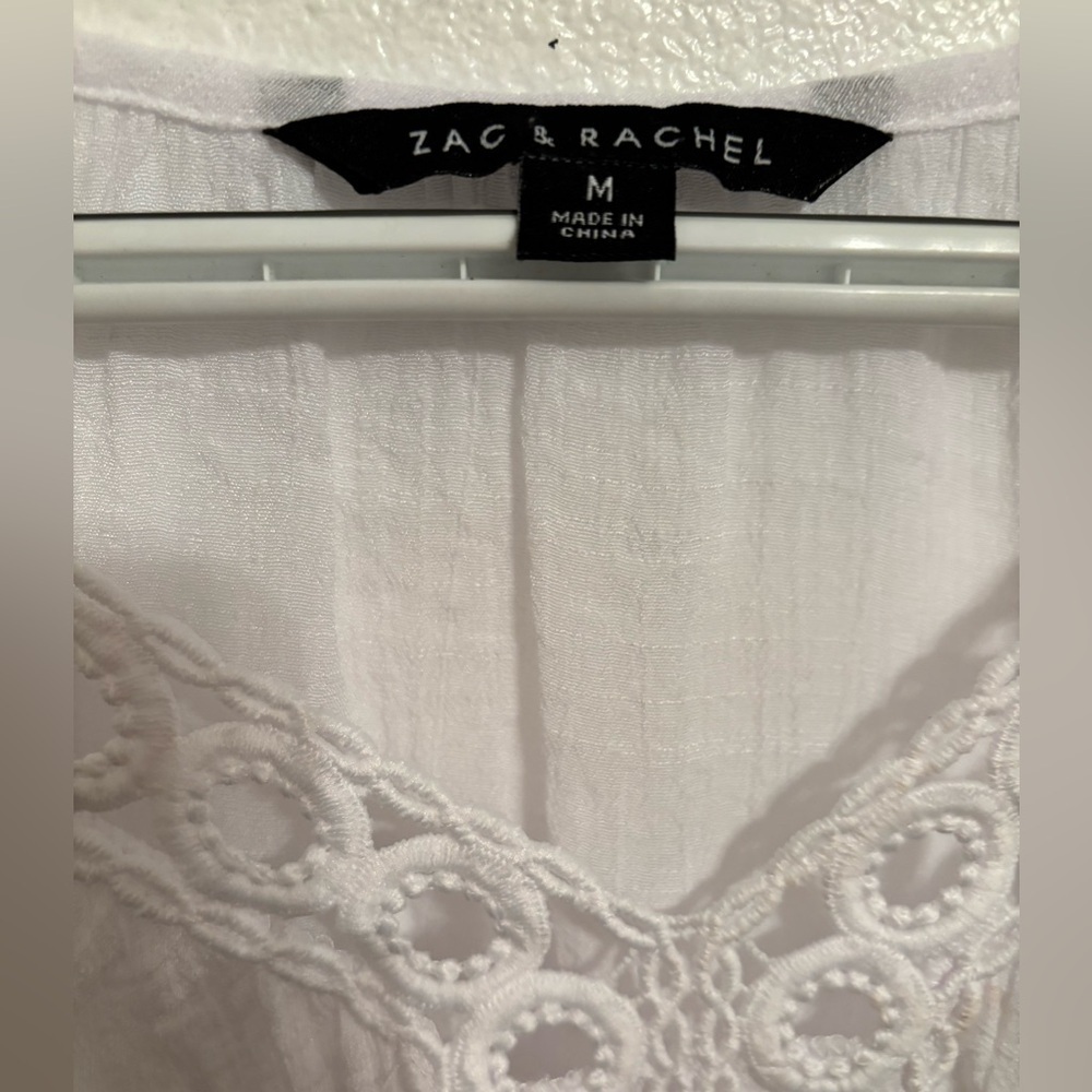 Zac & Rachel top with bell sleeves M - Picture 3 of 7